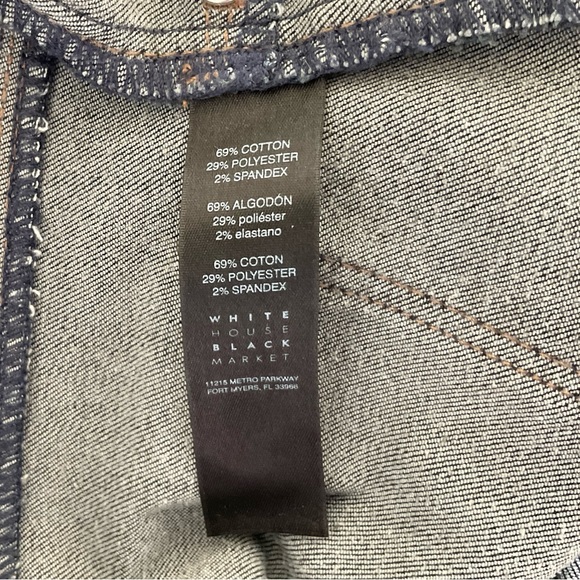 Host Pick!  White House Black Market Jegging Crop Jeans Size 6 Dark Wash - Picture 5 of 11
